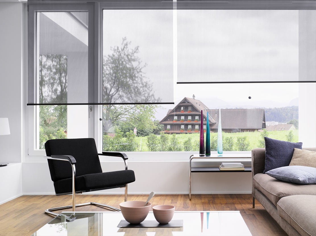 Roller curtain system